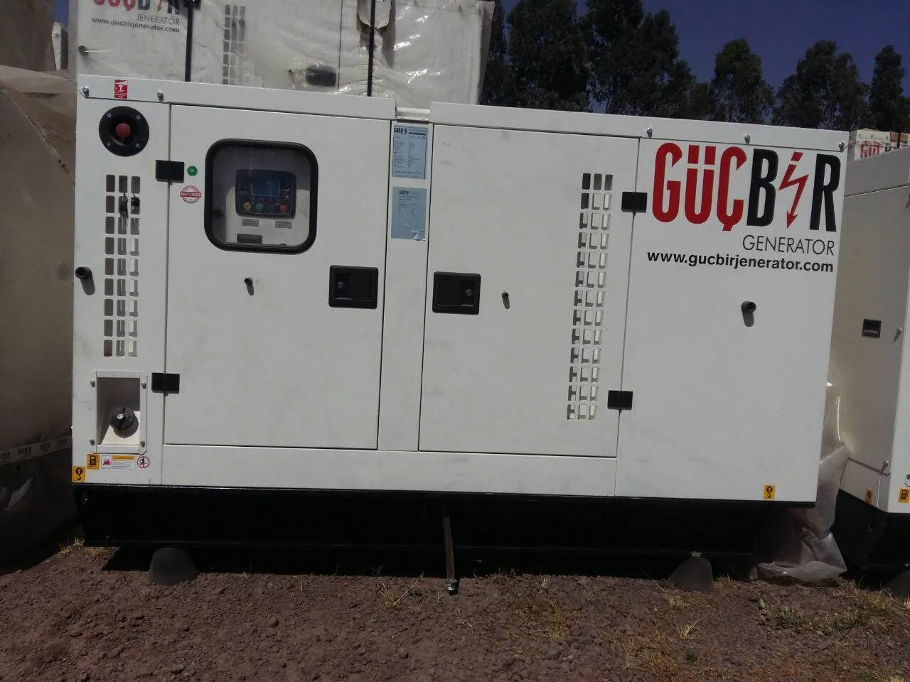 Güçbir silent generator with a Perkins engine delivered to a UN project