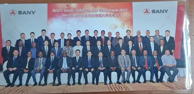 Group photograph from the SANY North Africa Dealer Conference 2014