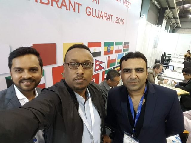 Mr. Kedir Ibrahim at the Vibrant Gujarat trade summit in India