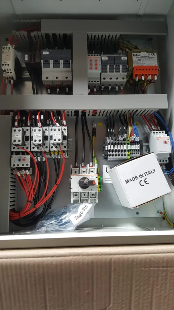 Pre-wired electrical control and protection panel