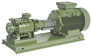 Multistage pump unit